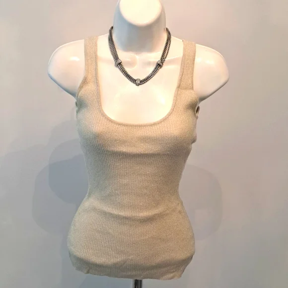 Guess Gold Shimmer Top - Picture 1 of 3